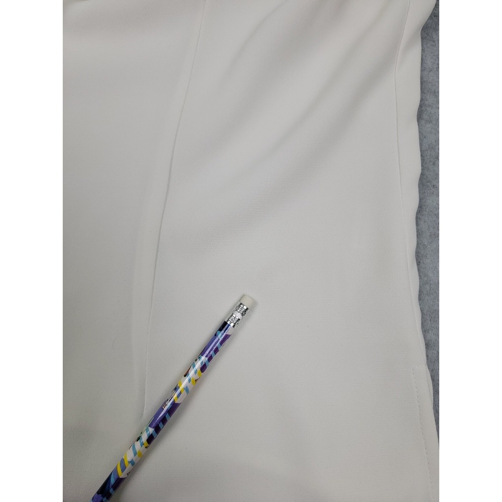 Pendleton White Button Up Ruffled‎ Front Size 8 - Picture 9 of 11